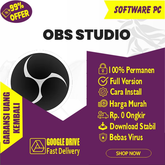 [WIN/MAC] OBS STUDIO FULL OPEN BROADCASTER SOFTWARE WIN PERMANEN
