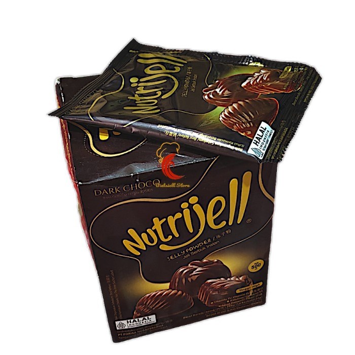 

NUTRIJELL ISI 12 X 10GR JELLY POWDER PUDING JELI NUTRIJEL SERBUK INSTAN 15gr PLAIN COKLAT CINCAU