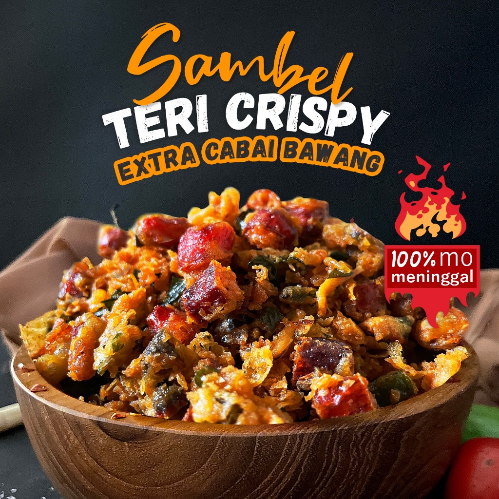 

Yasnack Sambel Kriuk - Teri Crispy Extra Cabai Bawang Goreng 1/4 kg , 250gr