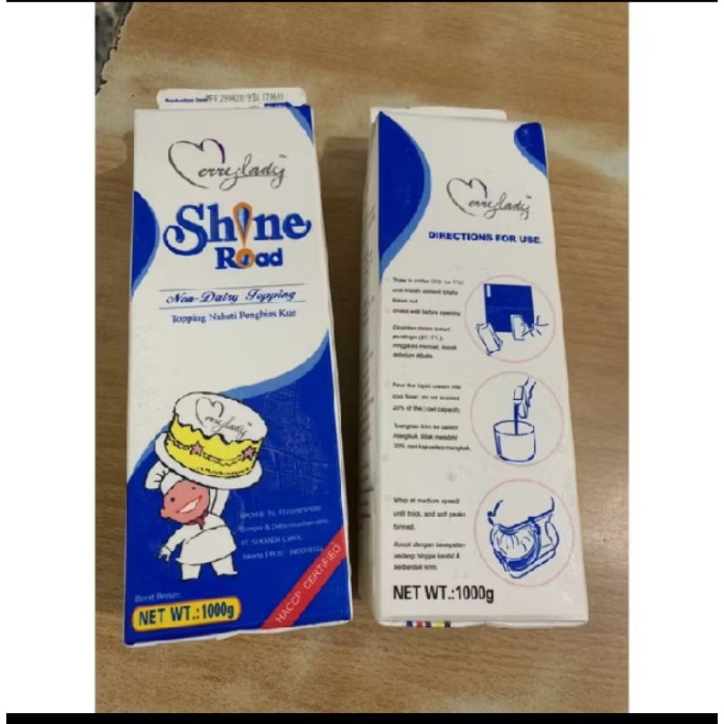 

Whipping Cream Shine Road 1Liter