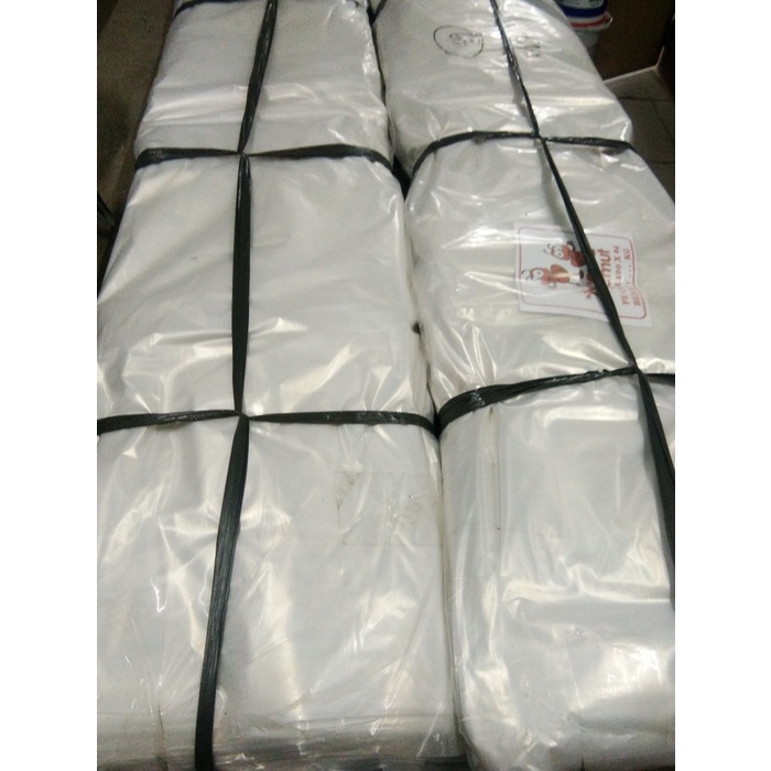 PLASTIK COR BENING PE TEBAL 0.4 MM dua lapis (satu rol +- 7 - 8 kg)
