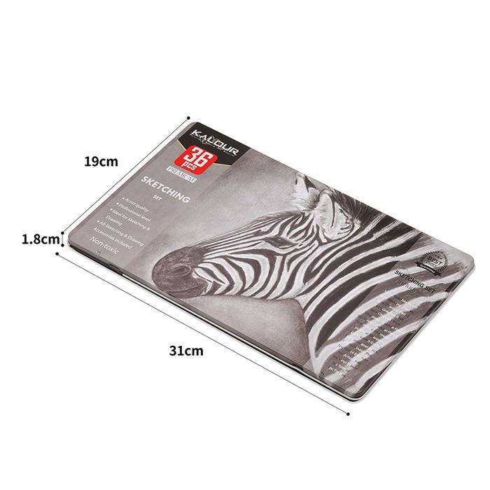 

Drawing Pencil Gambar Set 36 Pcs Drawing Sketch Pencil Set Tin Box Pensil Gambar Best Seller