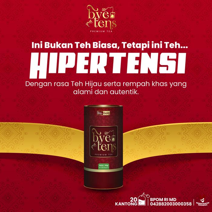 

Bio Gold - Bye Tens Premium Tea Teh Hijau Seledri Mengkudu Untuk Obat Hipertensi Darah Tinggi Promo