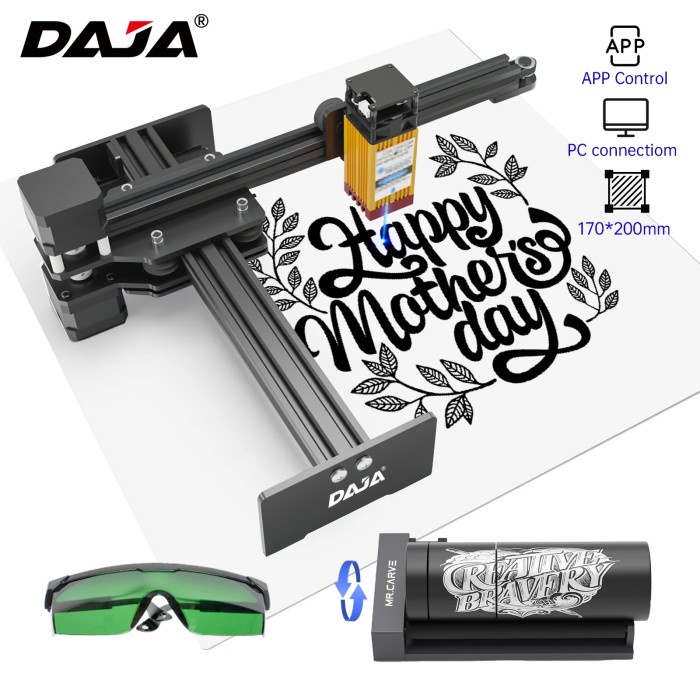 DAJA Laser Engraver CNC Machine DIY Portable Laser Engraving Machine