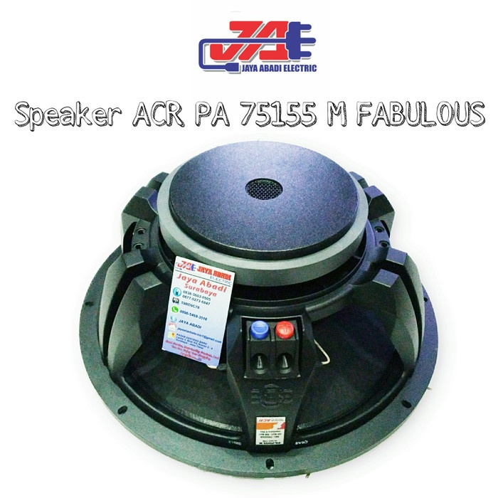 Sale Speaker Acr Pa 75155 M Fabulous 15 Inch
