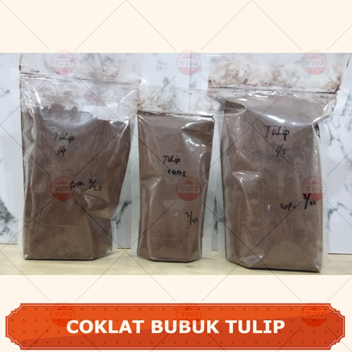 

Ready" Coklat Bubuk Tulip Bordeaux Pure Cocoa Powder 100Gr Repack