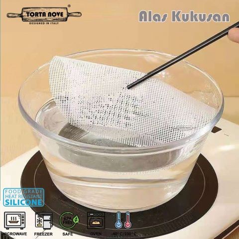 Alas kukusan Bakpao SILIKON Tatakan kukus Siomay dimsum ANTI LENGKET