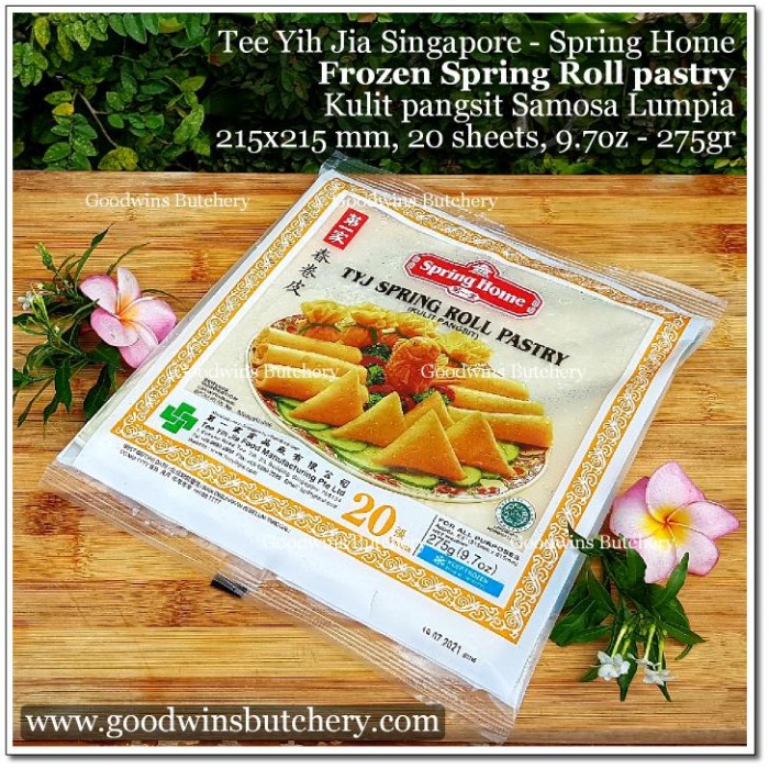 

Ready" Spring Roll Samosa Kulit Lumpia 21.5Cm 275G 20Pc Pastry Tyj Springhome