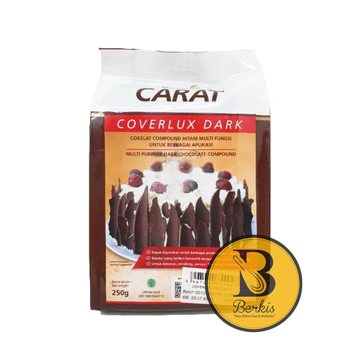 

Ready" Carat Coverlux Dark Compund 250 Gr / Coklat Blok Dark Puratos