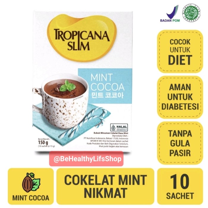 

Ready" Tropicana Slim Mint Cocoa 10 Sachet