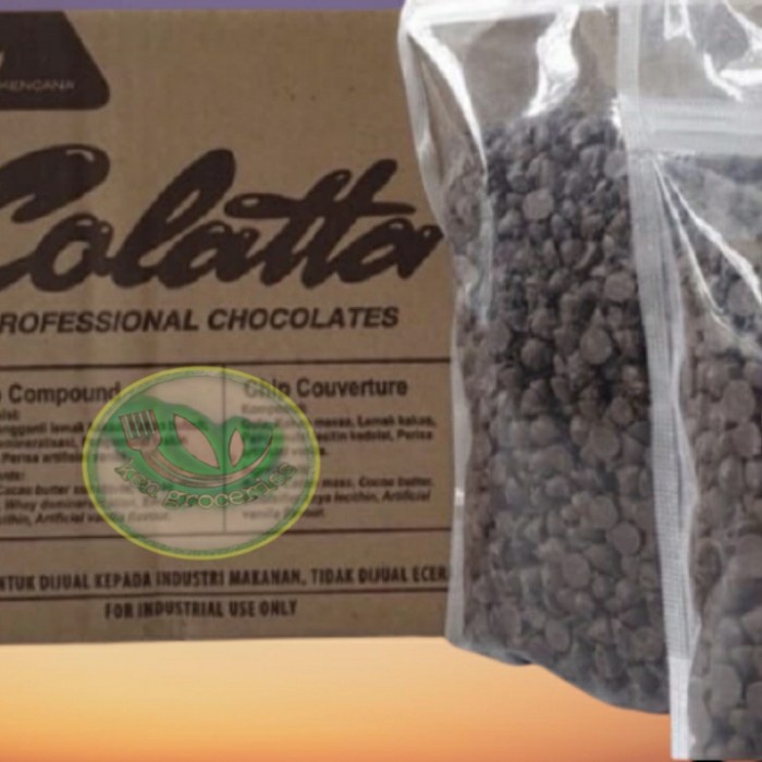 

Ready" Colatta Choco Chips Compound Colatta Dark Chocolate Chips Repack