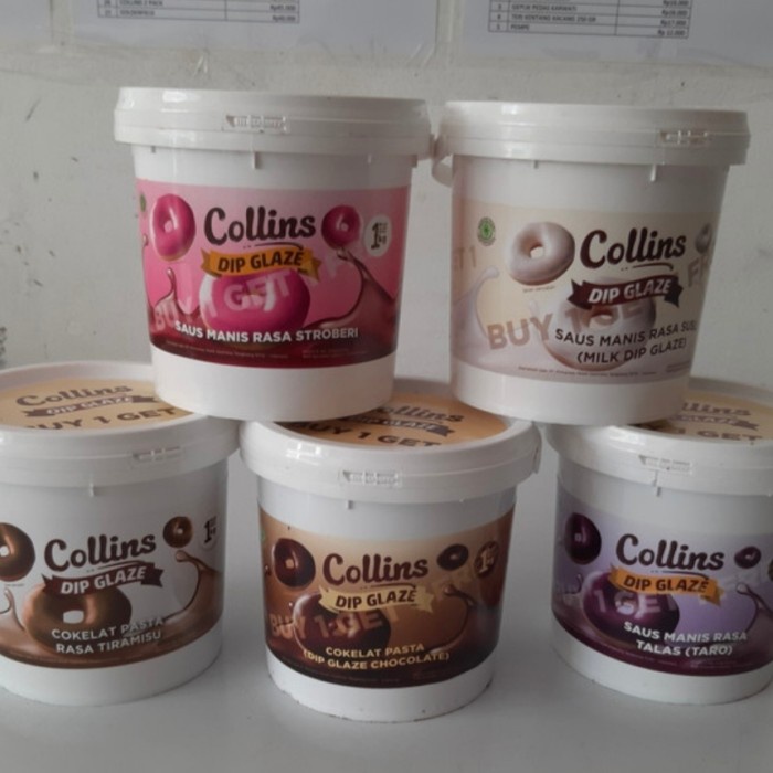 

Ready" Collins Dip Glaze 1 Kg Coklat
