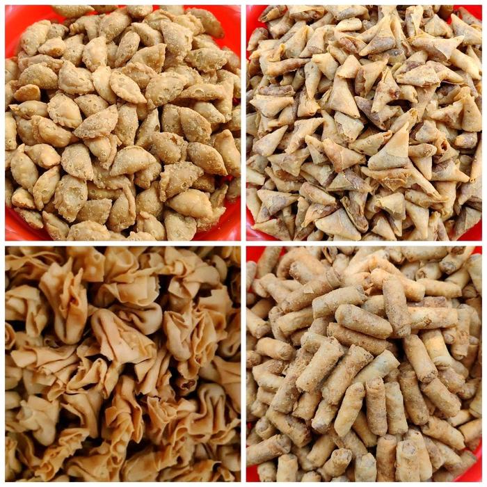 

Ready" {Paket Tebus Murah Premium Full Abon} 1Kg - Samosa Udang Keju / Sumpia Abon Udang / Pangsit