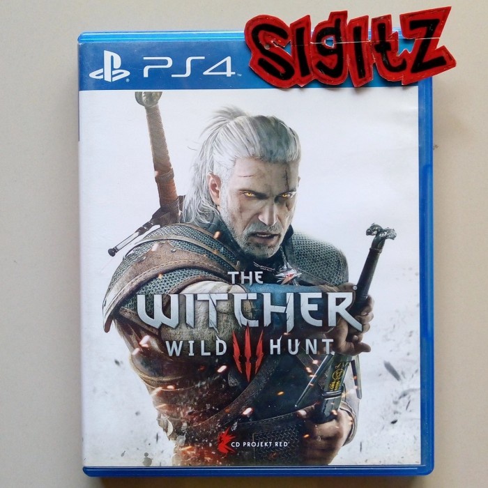 bd ps4 kaset game THE WITCHER 3 WILD HUNT