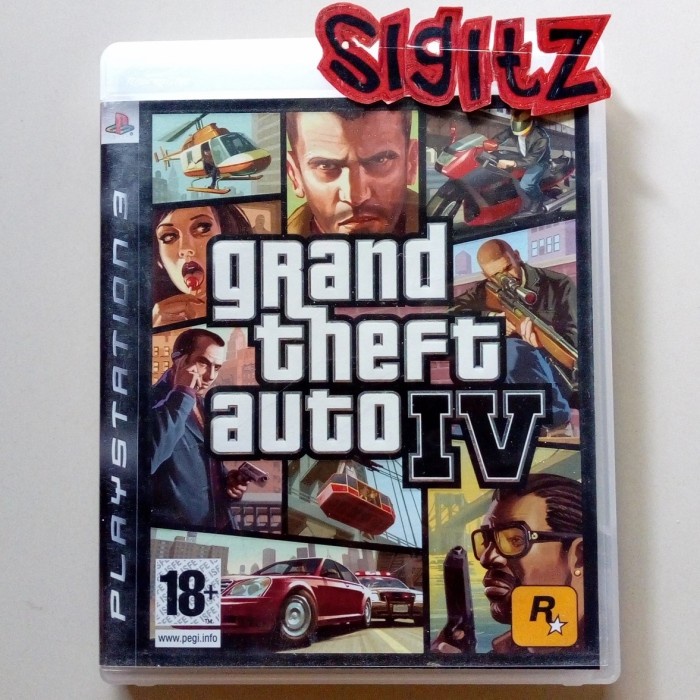 bd ps3 kaset game grand theft auto lV GTA IV