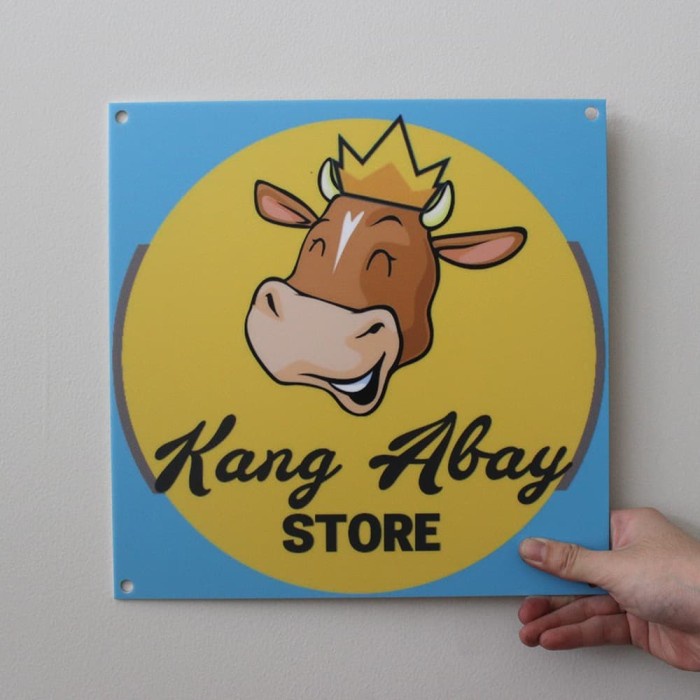 

BARANG TERLARIS Logo Acrylic UV printed 40cm / Logo Signage Akrilik