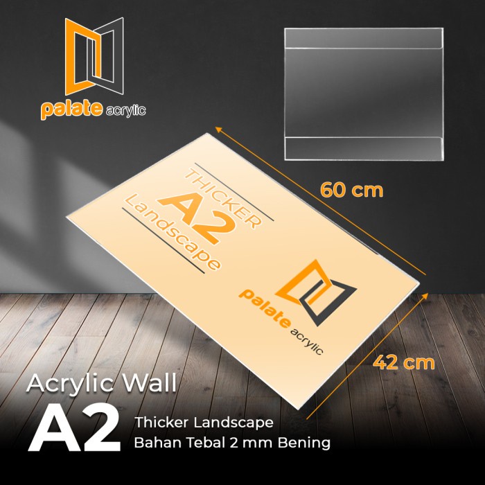

BARANG TERLARIS ACRYLIC THICKER / AKRILIK / WALL / AKRILIK DINDING A2 LANDSCAPE