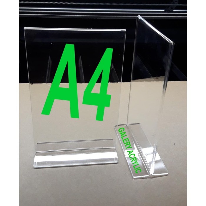 

BARANG TERLARIS ACRYLIC SIGN HOLDER BANTEK STANDING POP A4