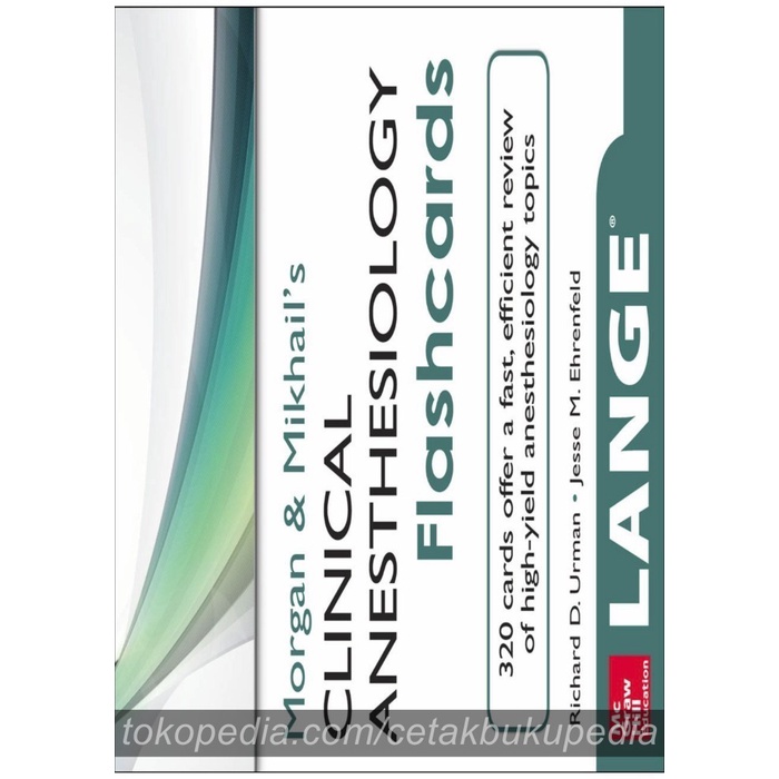Buku English Card Clinical Anesthesiology Morgan Flash