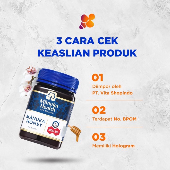

BARANG TERLARIS Manuka Health MGO 263+ (500 gr)