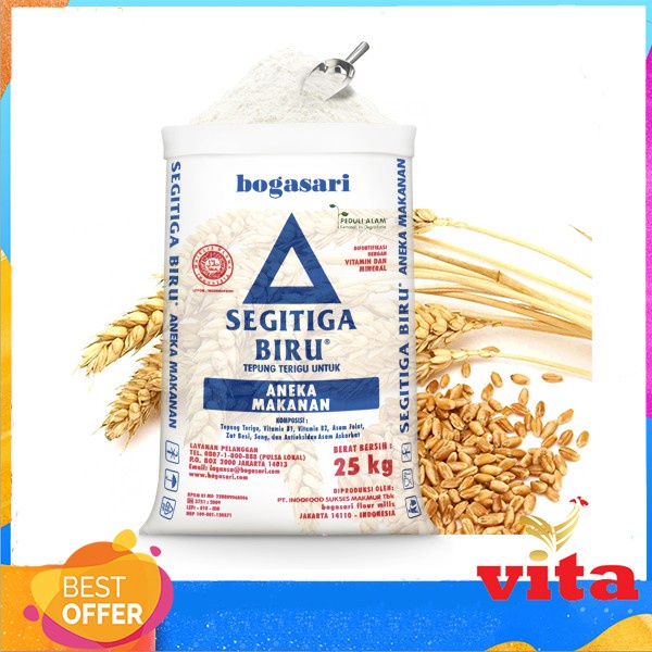 

SALE !!! SEGITIGA BIRU TEPUNG TERIGU 25KG READYY