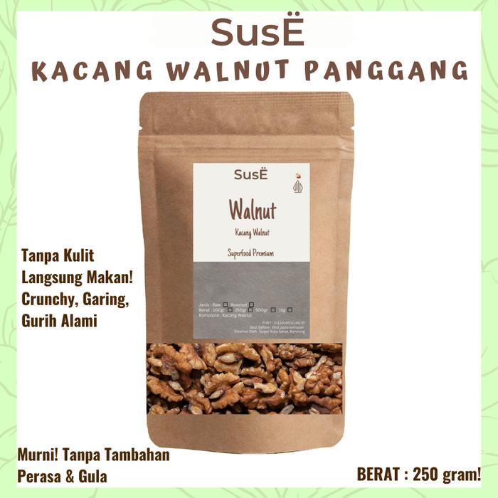 

Suse Kacang Walnut Panggang 250gr Cemilan Food