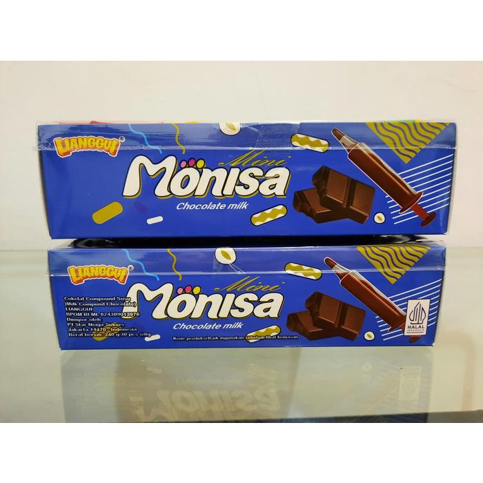 

Makanan Lianggui Monisa Chocolate Milk HALAL 30pcs 330gr