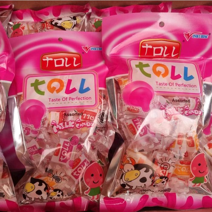 

3 PACK PERMEN SUSU TOLL 120 GR, ISI -+35 PCS. Snack candy