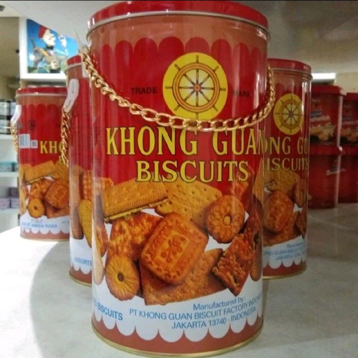 

KHONG GUAN Biskuit Red kaleng / khong guan biskuit red mini / Khong Guan Bulat Rantai /Khong guan