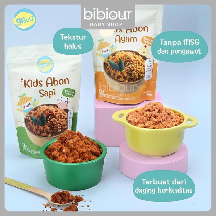 

SALE !!! GROUU - ABON KIDS AYAM & SAPI (COCOK UNTUK 12+ BULAN) 80G - NO MSG - ABON KIDS SAPI READYY