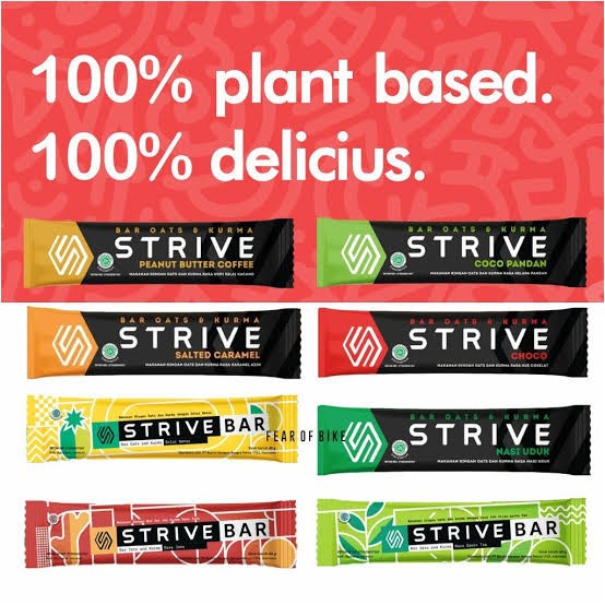 

Ready Stock Strive Energy Bar 40G - 1 Box Isi 6 Pcs Healthy Vegan Bars Running Packing Aman