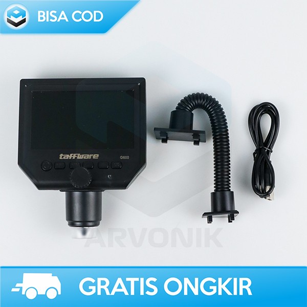 

Ready Mikroskop Digital Fleksibel Stand Taffware Mikroskop 3.6Mp 600X G600
