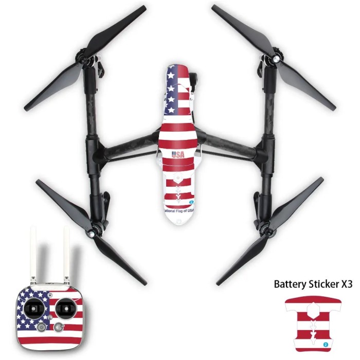 Camouflage Sticker Protective Film for DJI T600 Inspire 1 Combo Drone