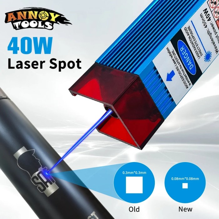 CNC Engraving Machine Laser Head 40W Blue Light Laser Module for