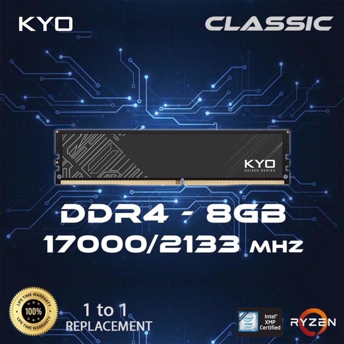 RAM PC KAIZEN DDR4 8GB 17000 / 2133 MHz RAM PC DDR4 8GB 2133 MHz