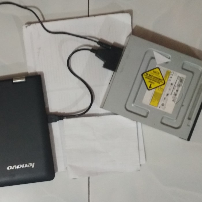 Kabel DVD internal PC jadi eksternal USB to SATA