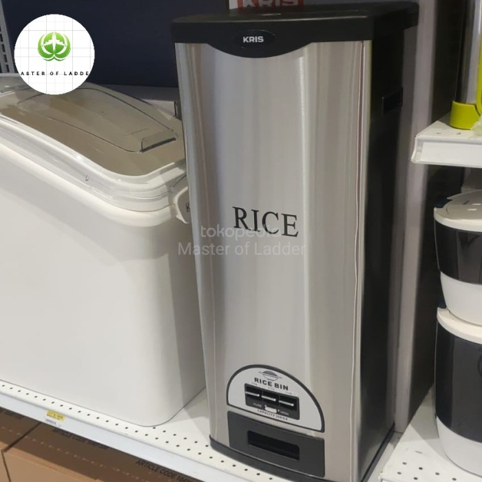 Rice Box/Tempat Beras 30 kg Stainless Steel Higienis