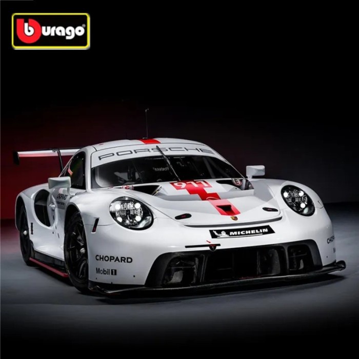 Bburago 1:24 Porsche 911 RSR Alloy Racing Car Model Diecast Metal Toy