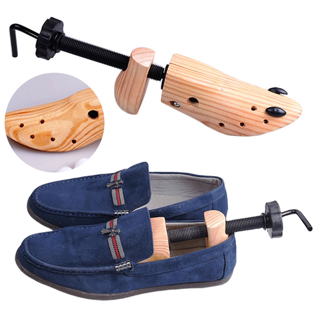 Wooden Shoe Stretcher Adjustable Shoe Trees Shoes Shaper Rack Pine Wood Shoe Tree Professional Shoe 