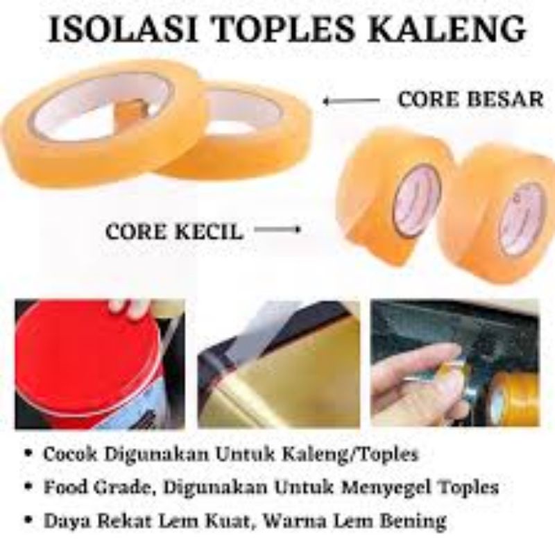 HJK Isolasi toples kue / Segel Toples/ Solasi toples nastar/ kue kuker / biskuit / kue kering dll