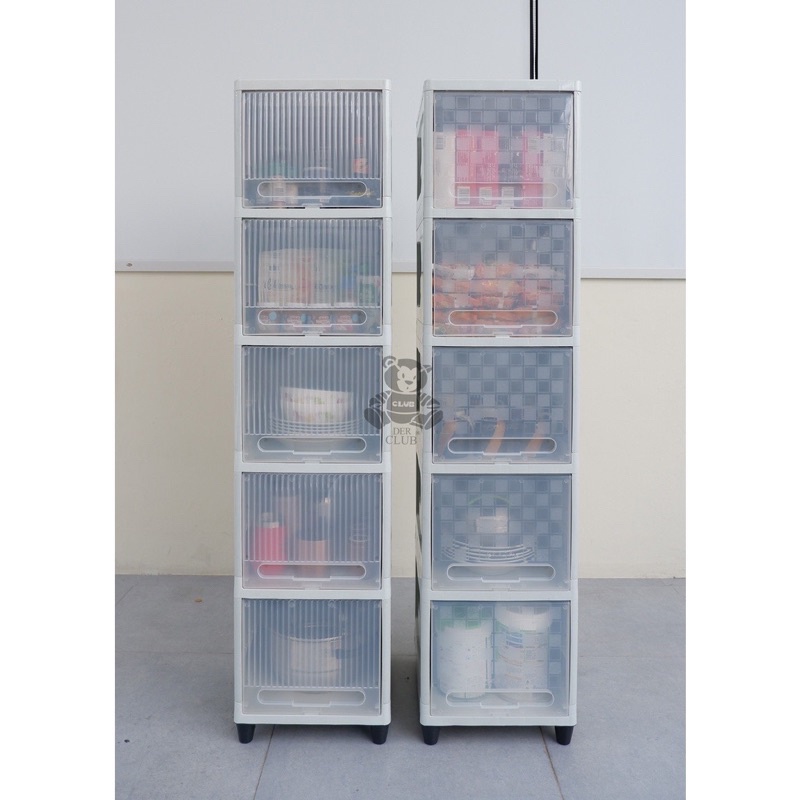 Promo [Cod] Lemari Cabinet Plastik Serbaguna Lemari Tas Lemari Baju Lemari Sepatu Club Flip Susun 5