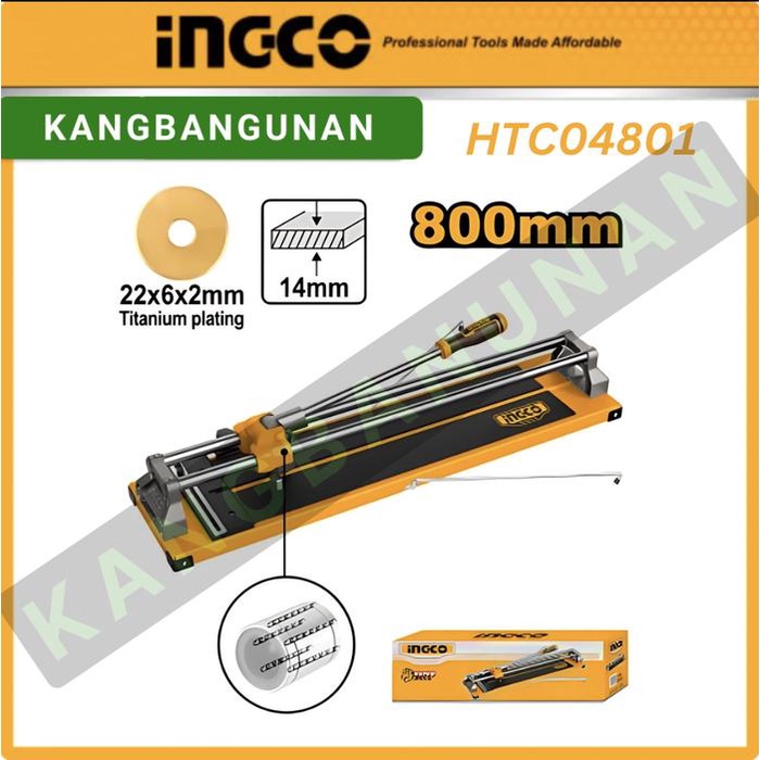 ALAT POTONG GRANIT KERAMIK MANUAL 80 CM INGCO 800mm Pemotong Ubin untuk Pemotongan Multifungsi