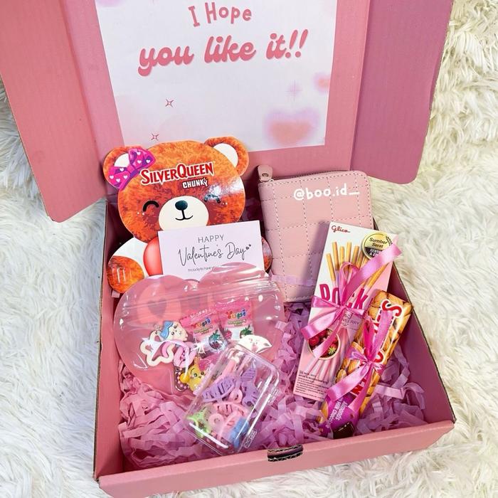 (Kado Valentine)Hampers Valentine Coklat Beruang Silverqueen/Kado Valentine/Kado Anniversary/Kado