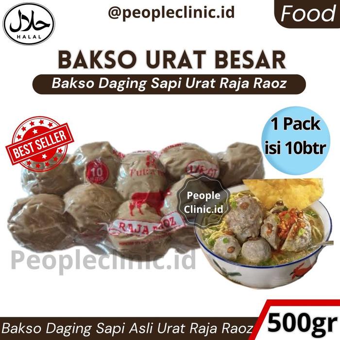 

BAKSO URAT JUMBO DAGING SALI ASLI 1 PACK ISI 10 BUTIR RAJA RAOZ