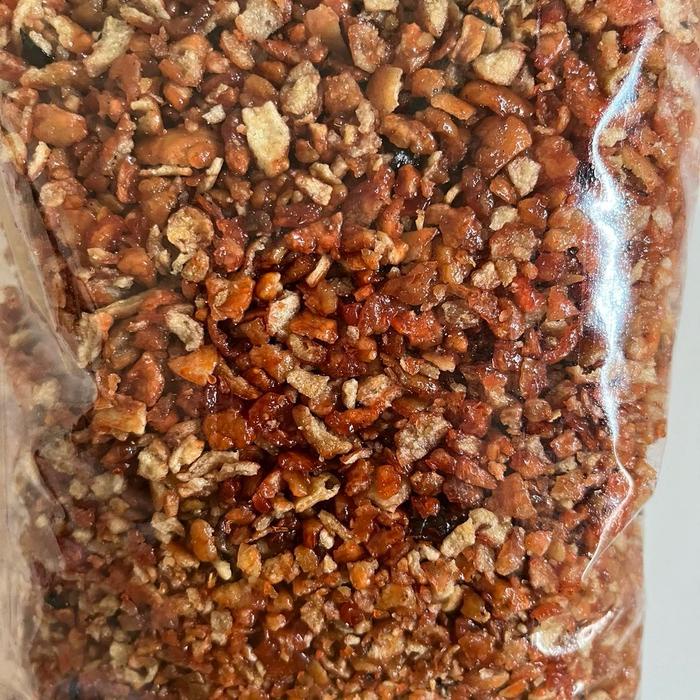 

Remukan Emping pedes Snack Kering 1KG Goreng