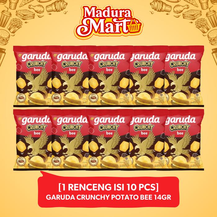 

[TEBUS ] 1 RENCENG / 10 PCS GARUDA CRUNCHY POTATO BEE 14GR