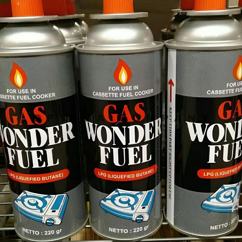 HJE Gas Portable Wonderfuel 320 Gram Gas Portable Gas Kompor Portable Gas Kaleng