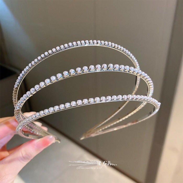 BANDO WANITA KOREA BANDANA MUTIARA KEKINIAN AKSESORIS RAMBUT