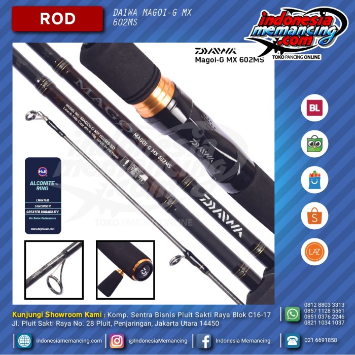 Paling Murah Joran Spinning Daiwa Magoi G Mx 602 Ms