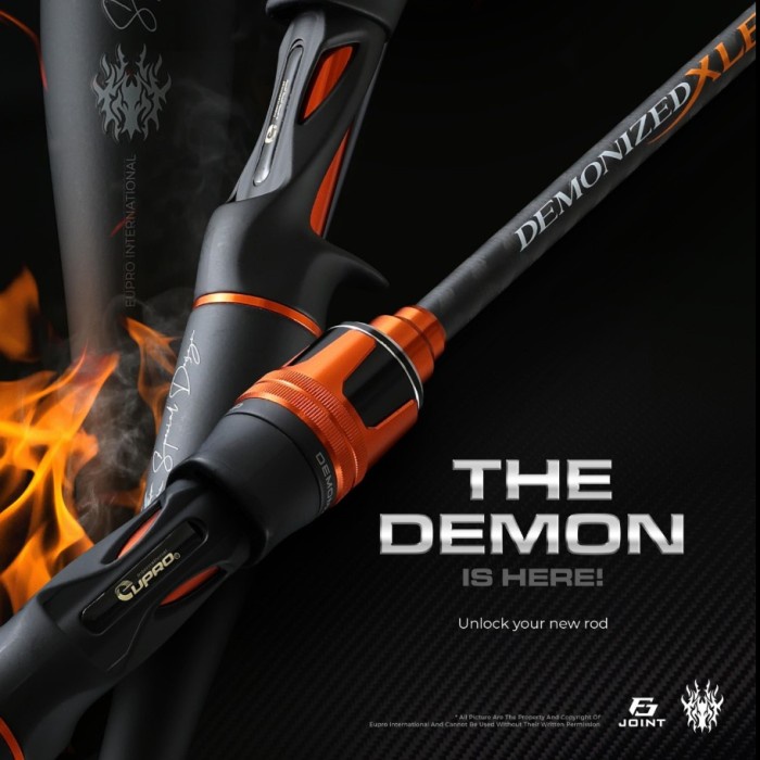 Gercep Eupro Joran Spinning & Baitcasting Demonized Xle 168Cm - 198Cm Carbon